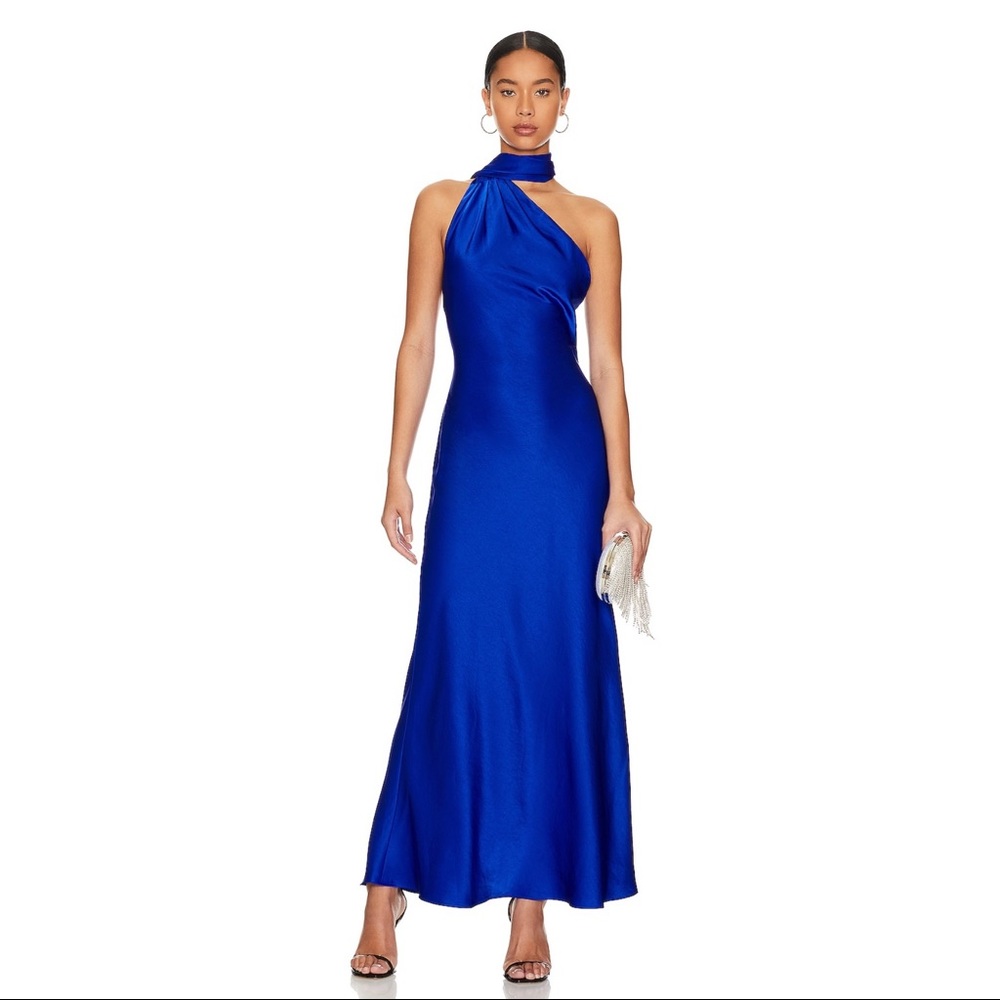 MISHA Satin Gown - Alastair Satin Gown